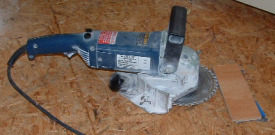 Eletric jamb saw, for cutting door casings