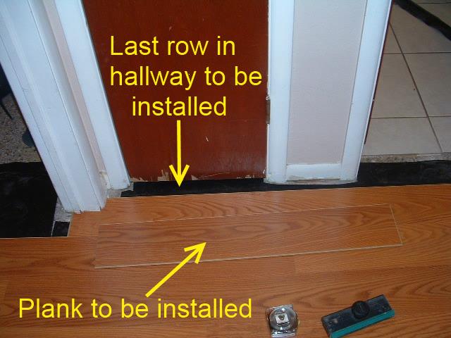 Installing Last Row Of Laminate Flooring In Hallways