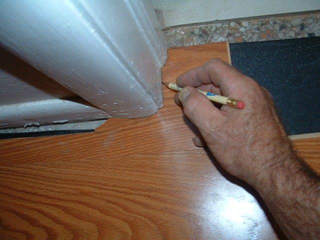 Installing Last Row Of Laminate Flooring In Hallways