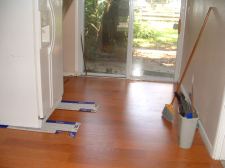 The finished room with the Quick step laminate flooring