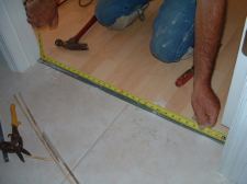 Measuring for the laminate transition mold