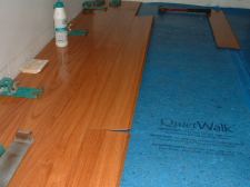 Vanier laminate flooring with the drop and lock Locking system