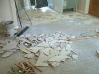 In the process of removing old tired ceramic tile