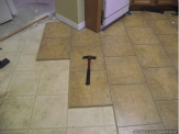 Laminate tile flooring