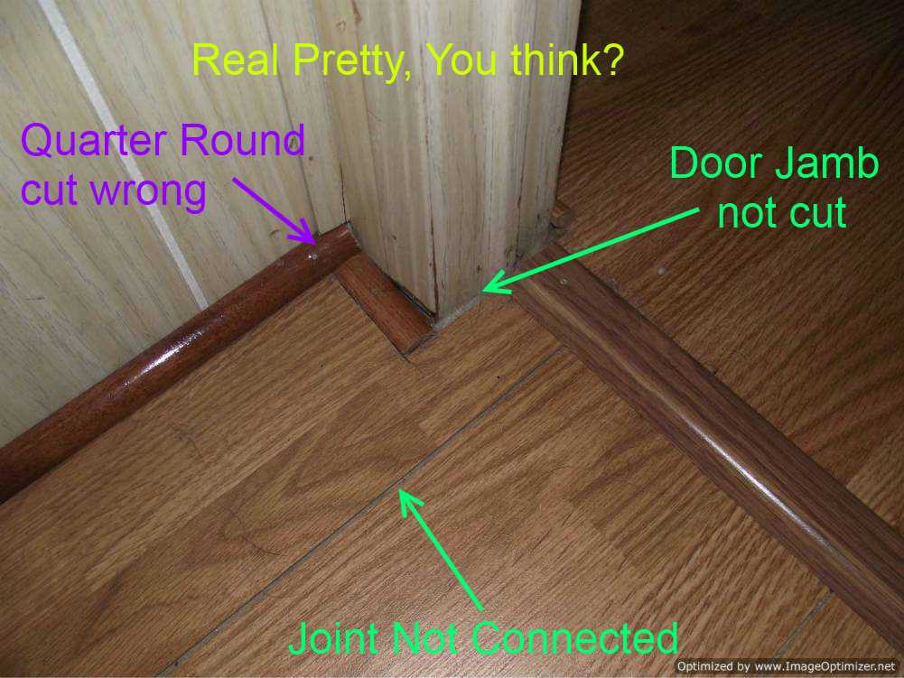 Bad Laminate Installation Repair