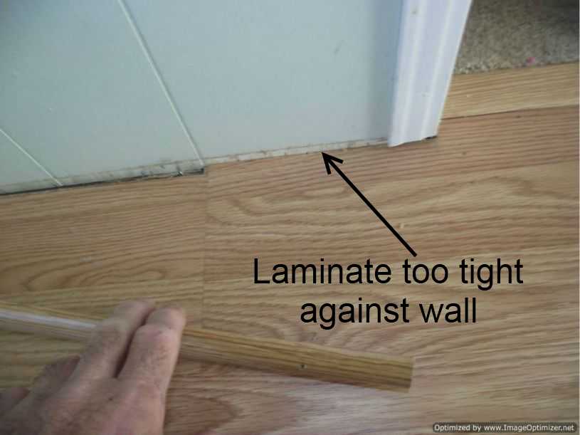 Bad Laminate Installation Repair