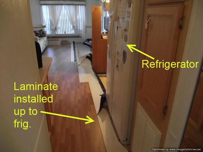 Installing Laminate Flooring Under Refrigerators