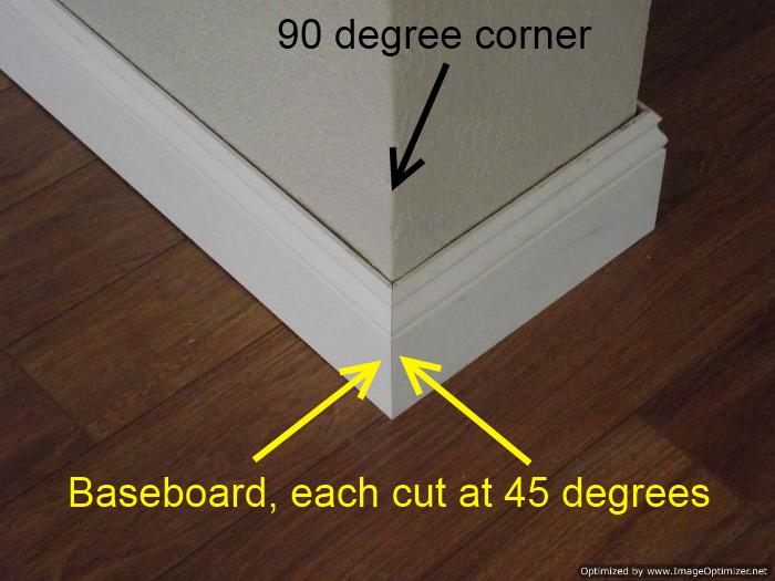 How to shop cut baseboard