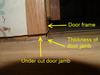 Door Jamb in Mobile Home