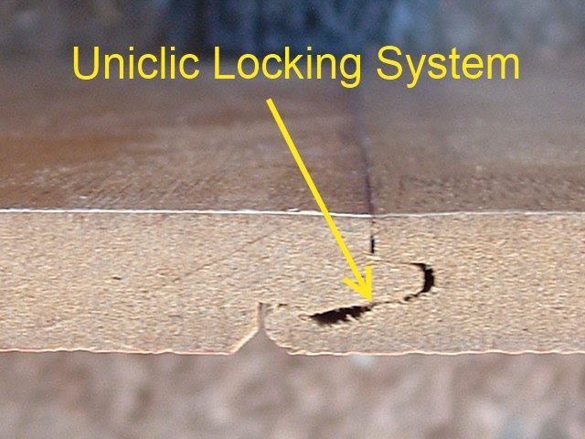 Mohawk laminate flooring Hemispheres collection uses the Uniclic locking system