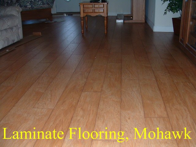 Mohawk laminate flooring with the beveled edge