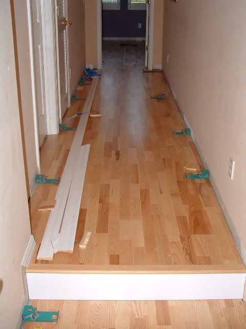 Karhs, Kalmar Ash floating wood flooring installed in a hallway