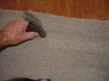 Finish carpet at laminate transition
