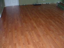 Sams Club Traditional Living laminate flooring Golden Amber oak after installation.