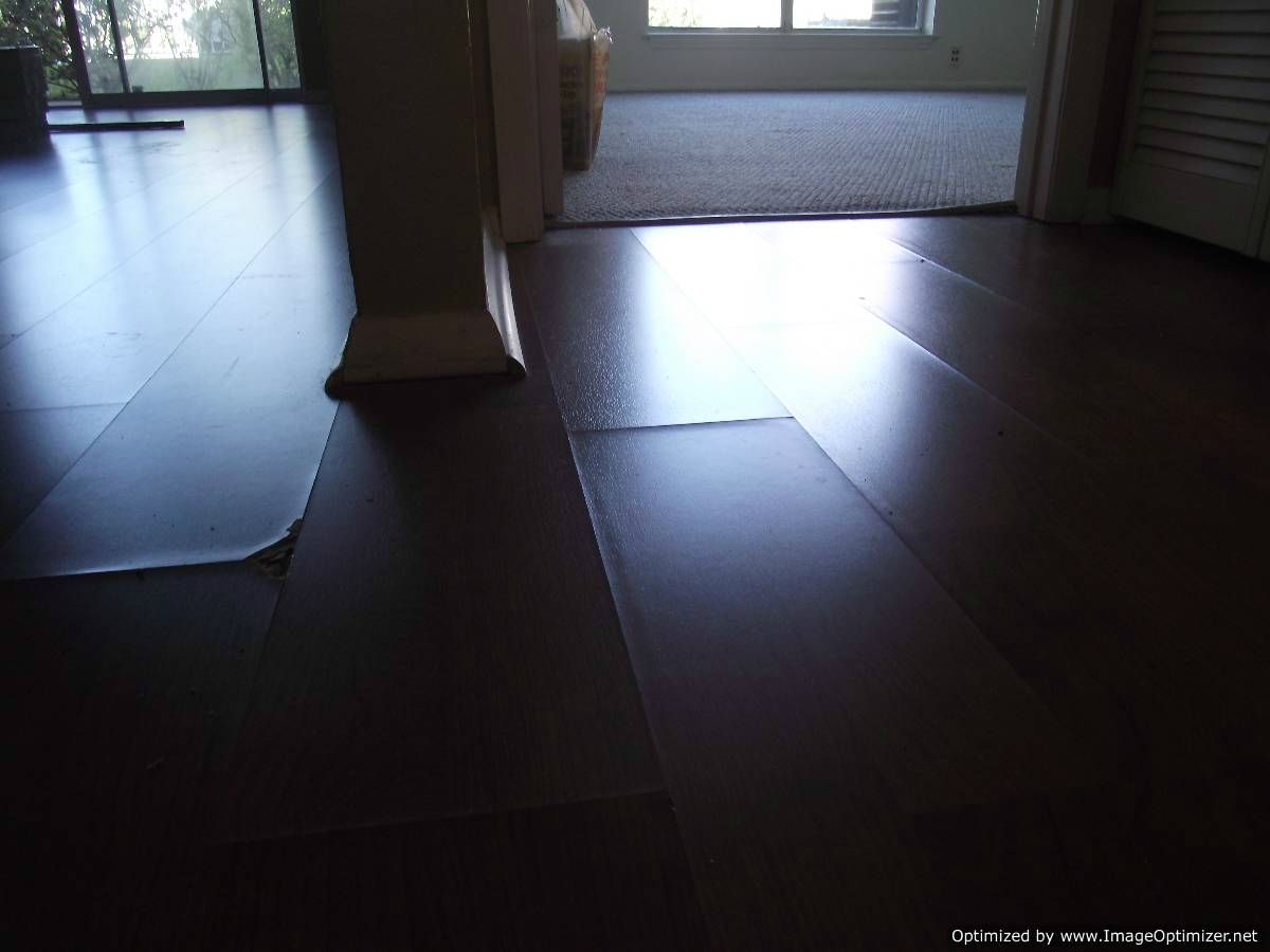 Here is some water damaged laminate,how to repair laminate flooring