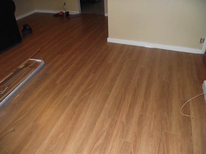 I installed Lamton Santa Maria laminate flooring in this room