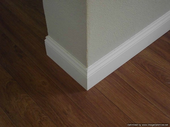 Installing 5 inch baseboard after chalking